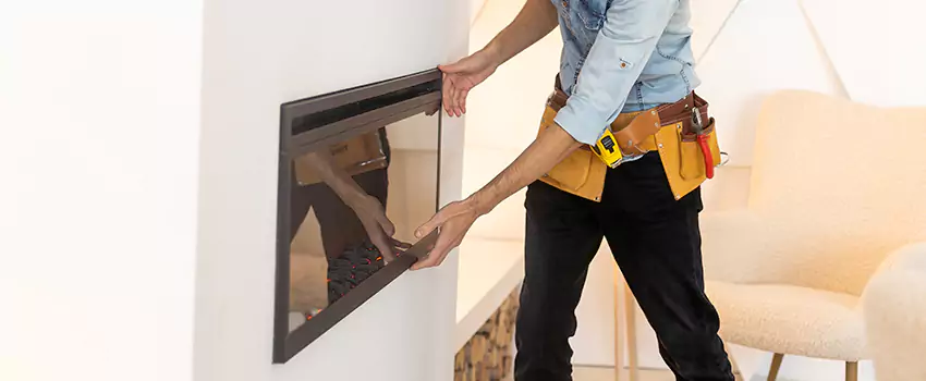 Metal Fireplace Installation in Rowlett, Texas