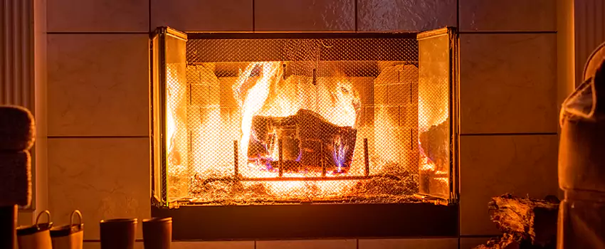 Mendota Hearth Landscape Fireplace Installation in Rowlett, Texas