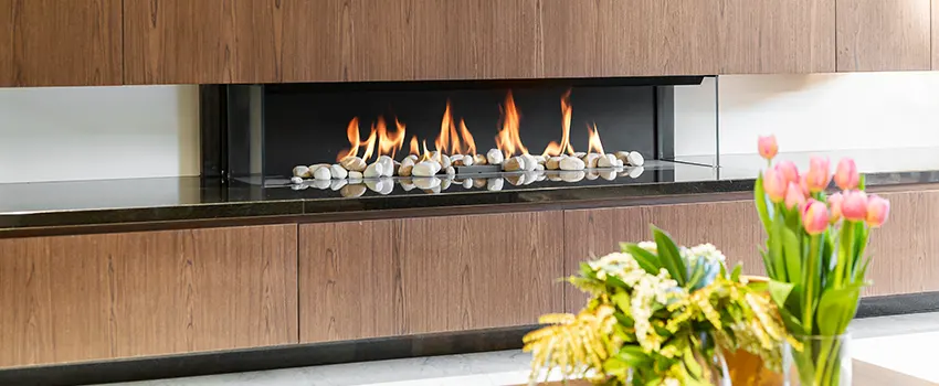 Double-height Fireplace Design Refurbishment in Rowlett, Texas